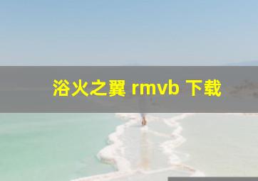 浴火之翼 rmvb 下载